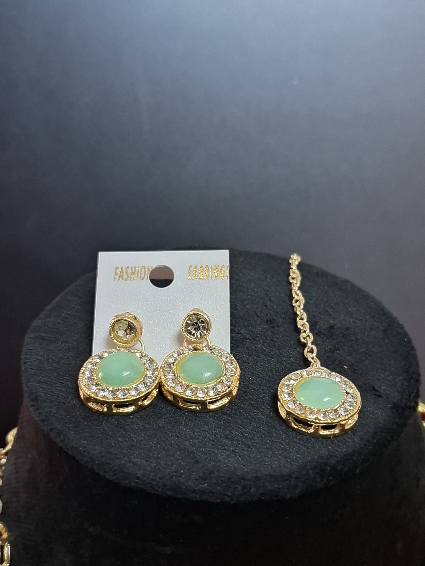 Multi Colour Kundan Choker Necklace with Earring & Maang Tikka