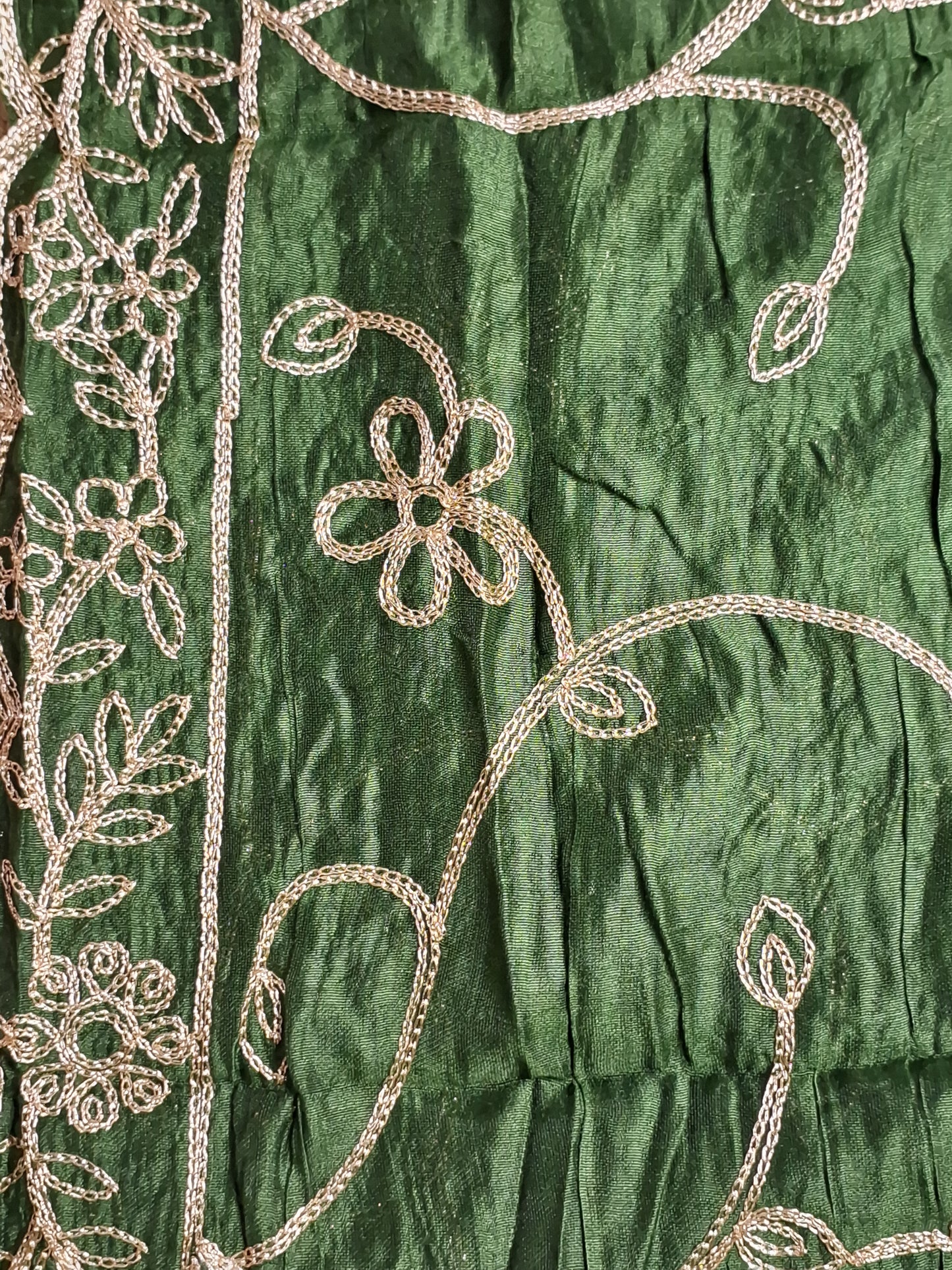 Green Colour Banarasi Unstitched Suit Fabric with Dupatta