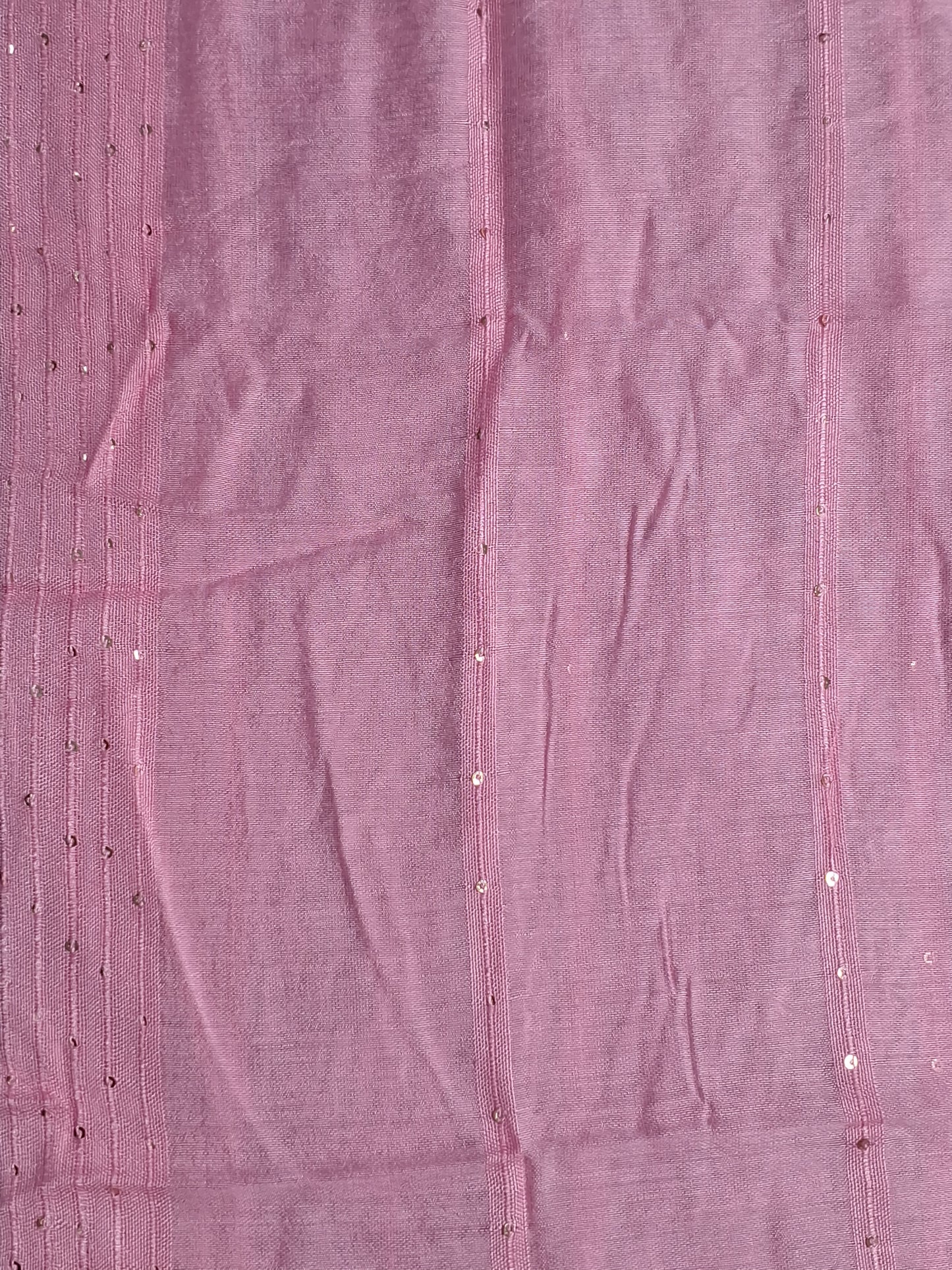 Pink Colour Thread & Lace Work V Neck Unstitched Suit Cotton Fabric with Dupatta