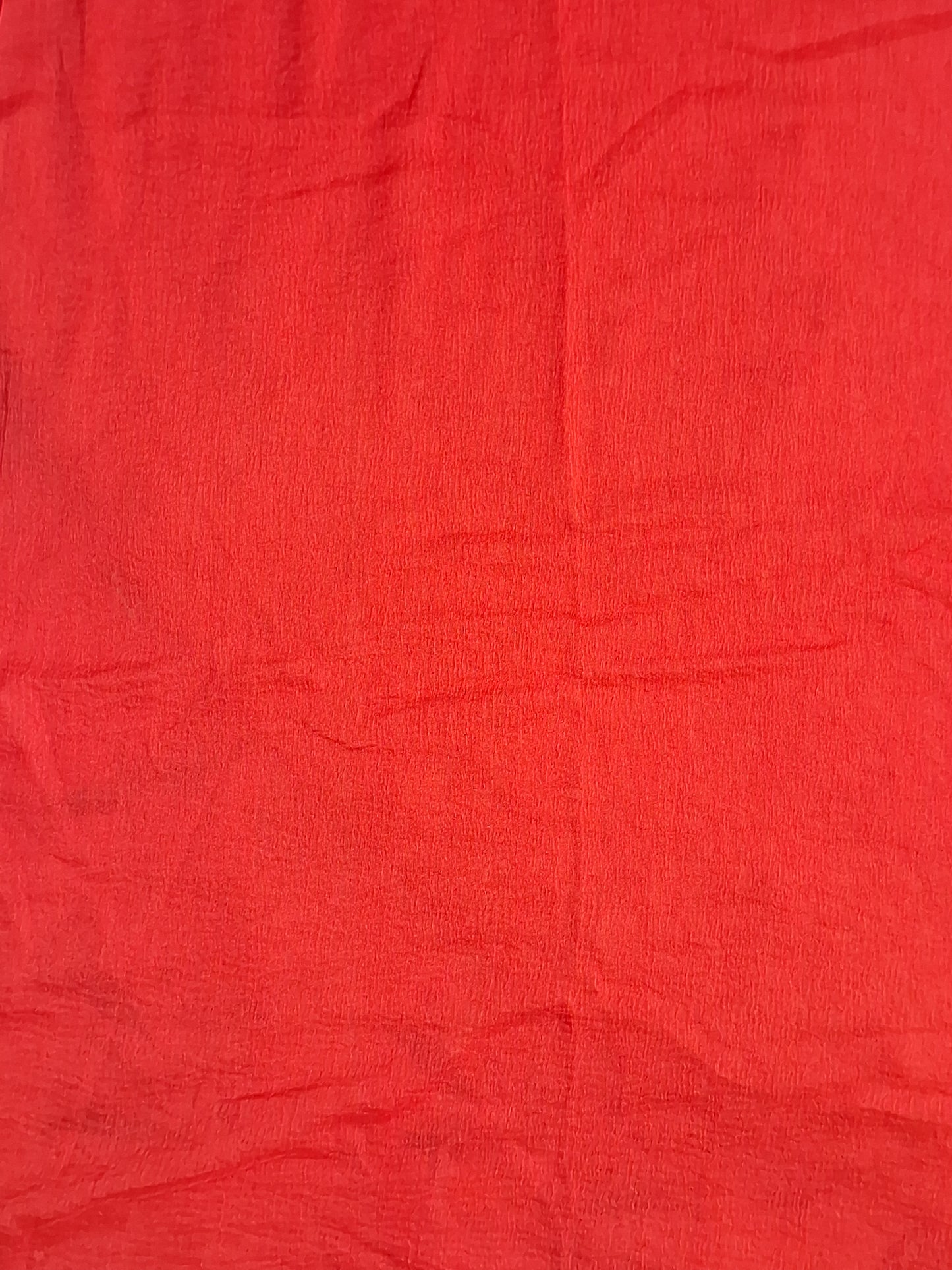 Red Colour Unstitched Suit Cotton Fabric with Dupatta