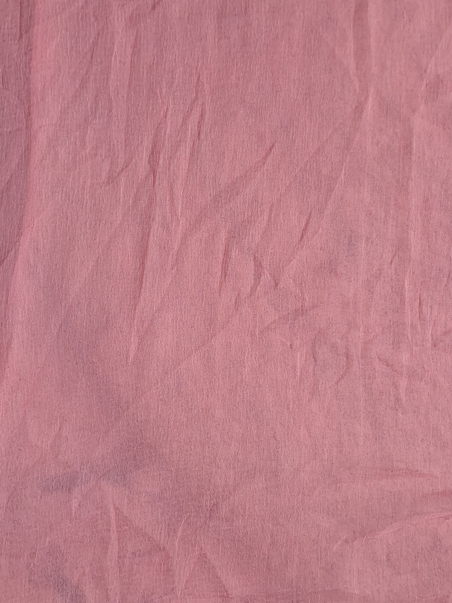 Coral Pink Colour Printed & Thread work Unstitched Suit Cotton Fabric with Dupatta