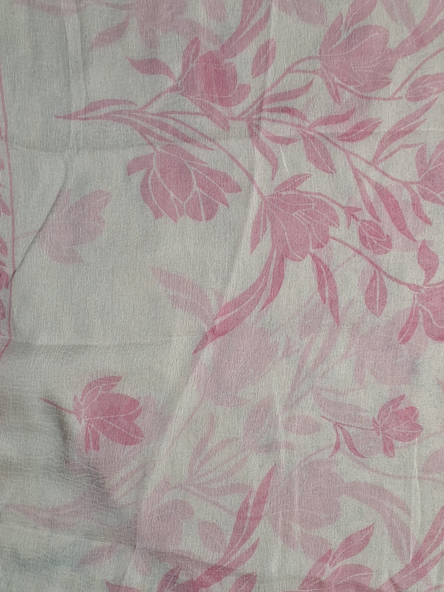 Pink Colour Printed Unstitched Suit Jaam Cotton Fabric with Dupatta