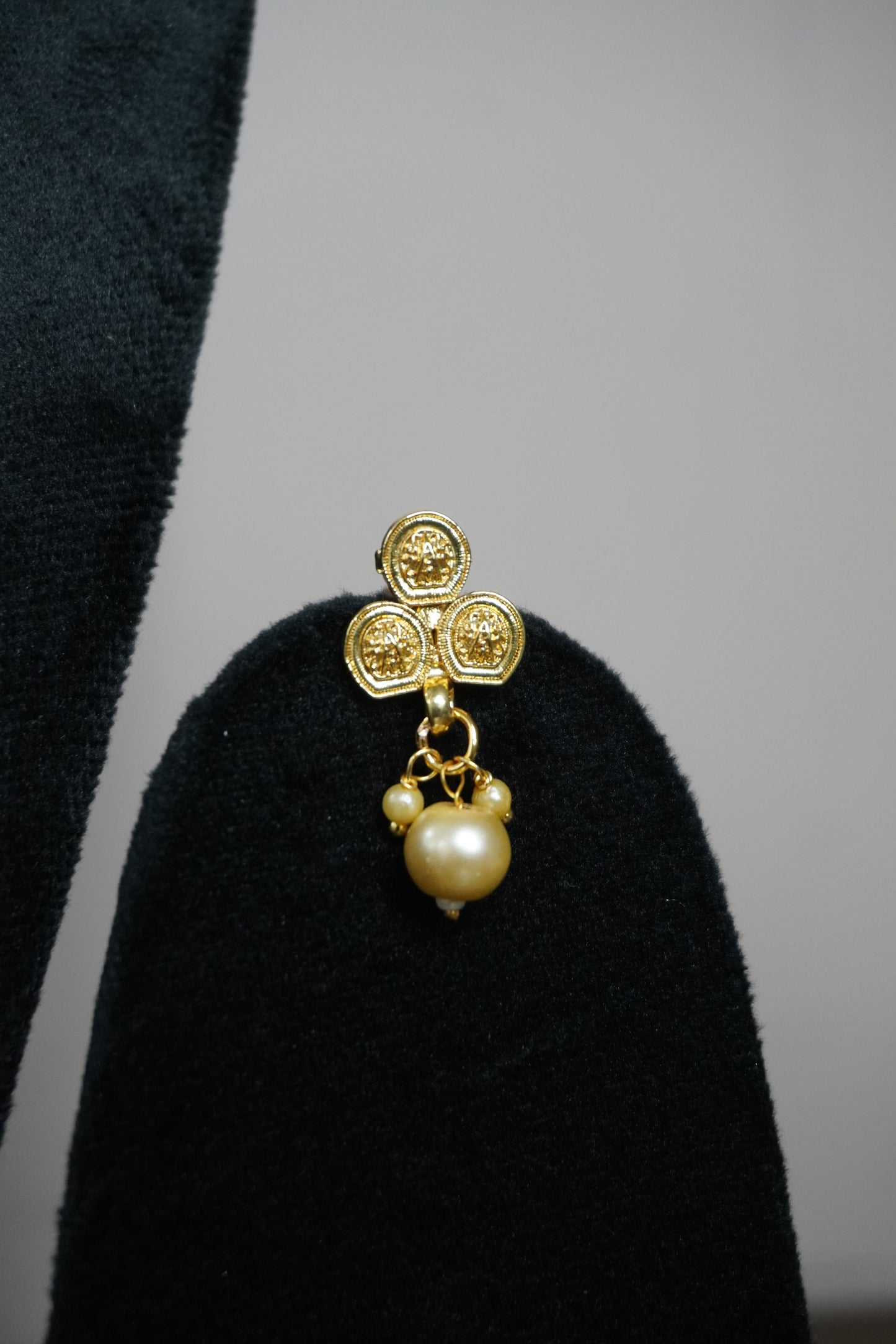 Gold Plated Necklace with Earring