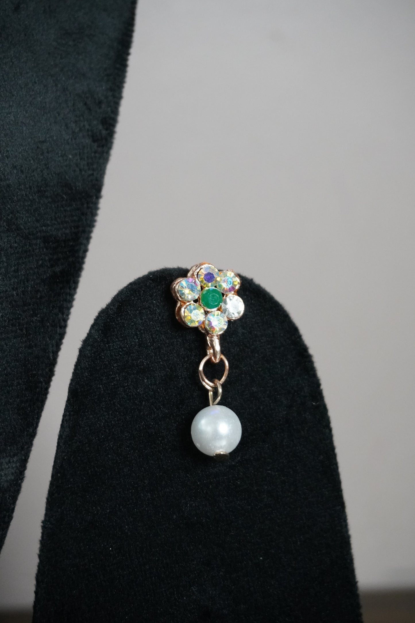 Green Colour Kundan Necklace with Earring