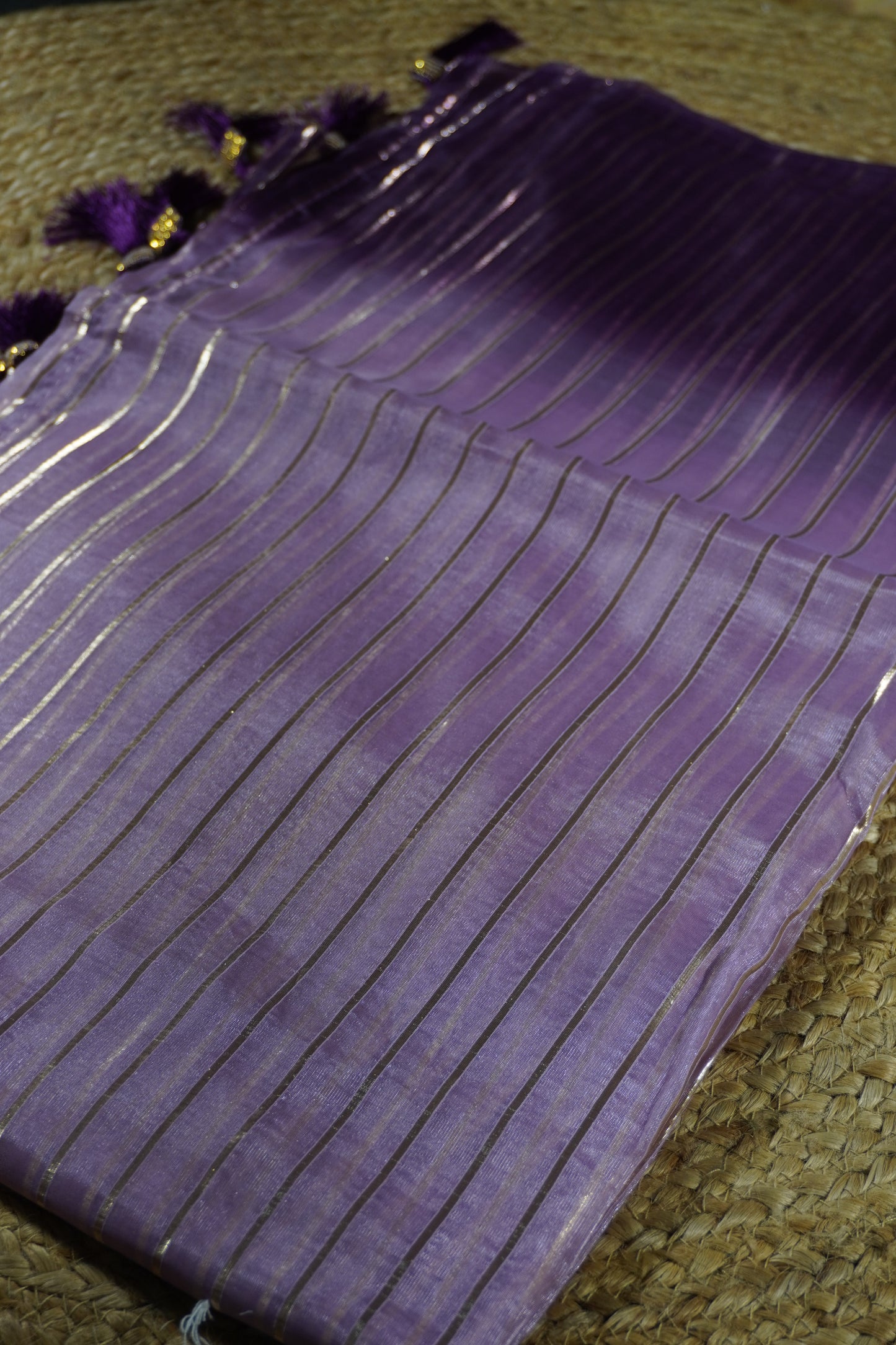 Purple Colour Organza Saree