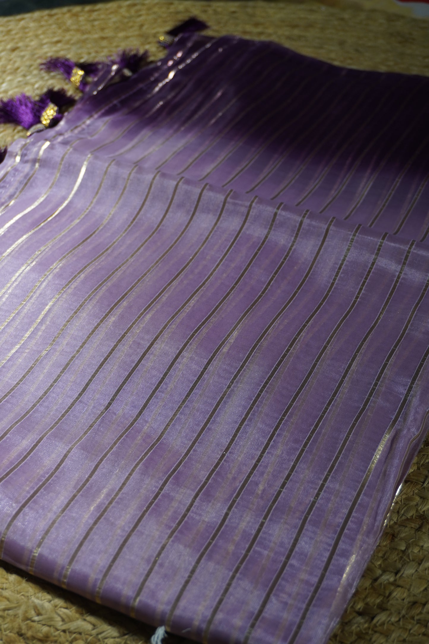 Purple Colour Organza Saree