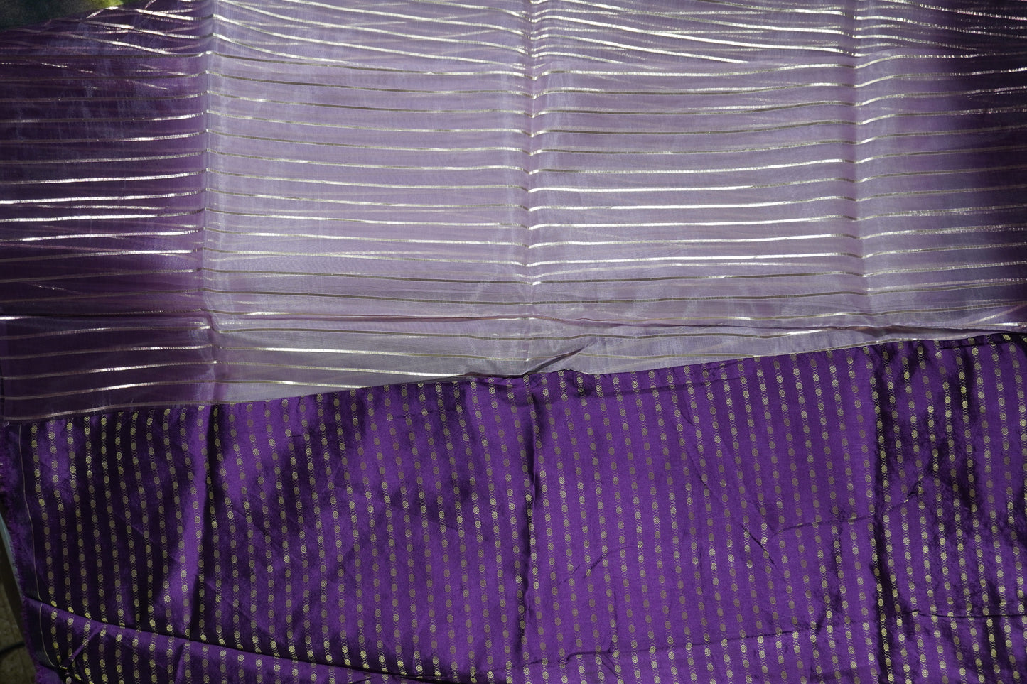 Purple Colour Organza Saree