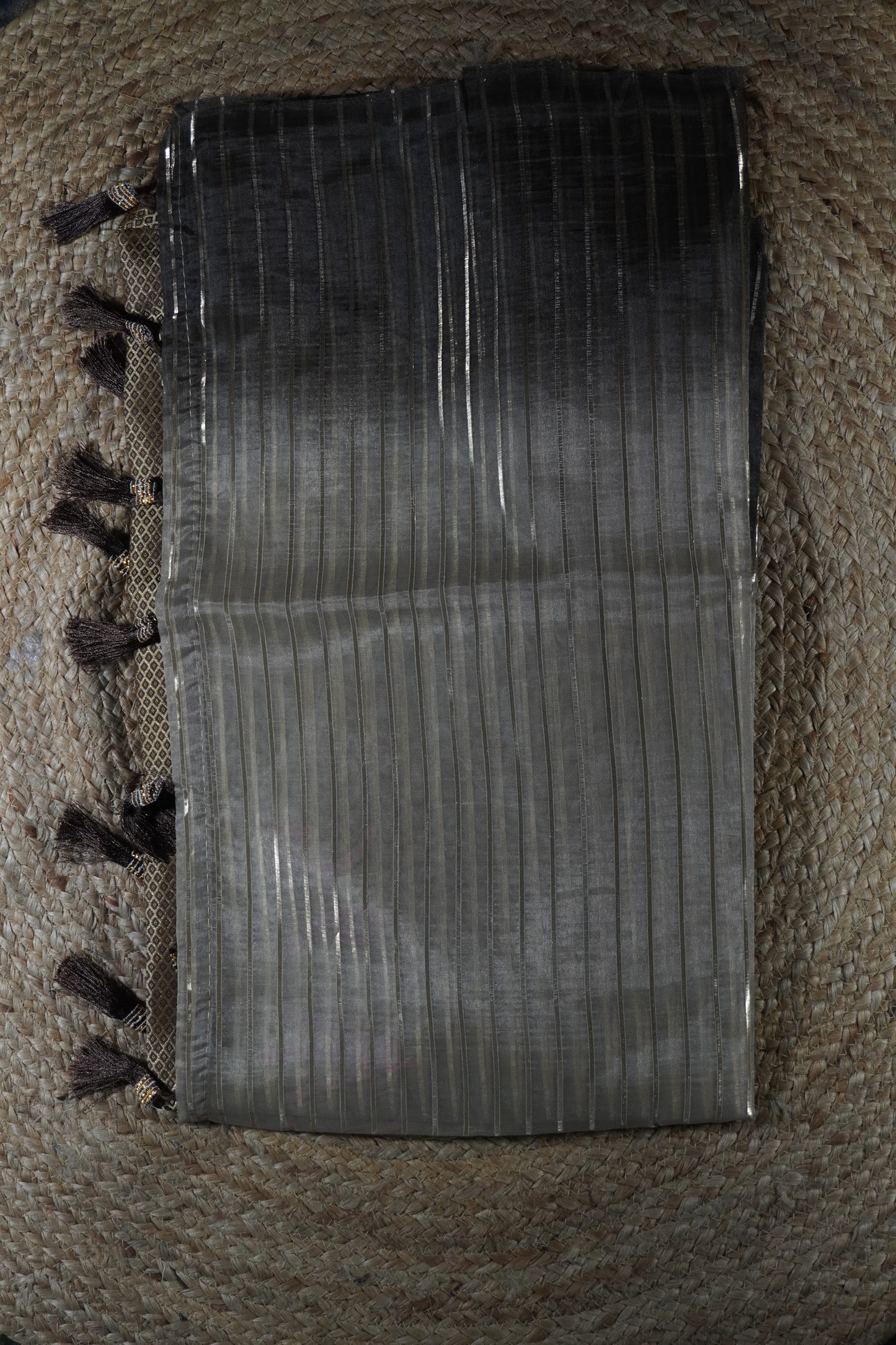 Brown Colour Organza Saree