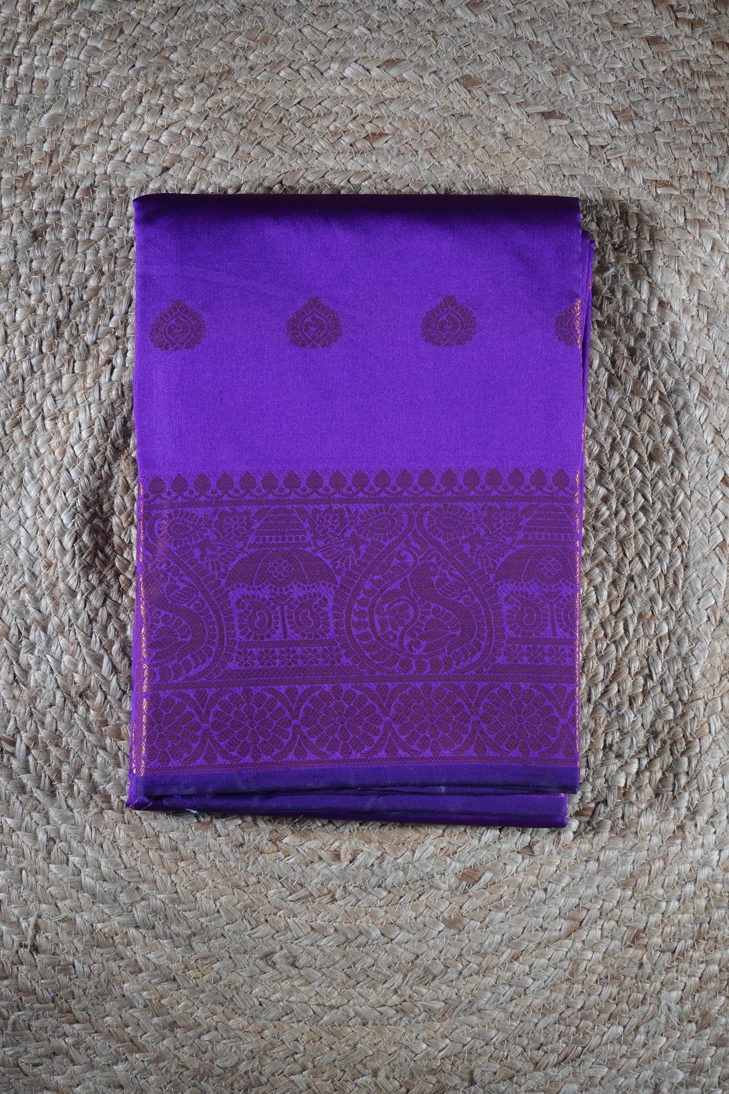 Purple colour silk Saree