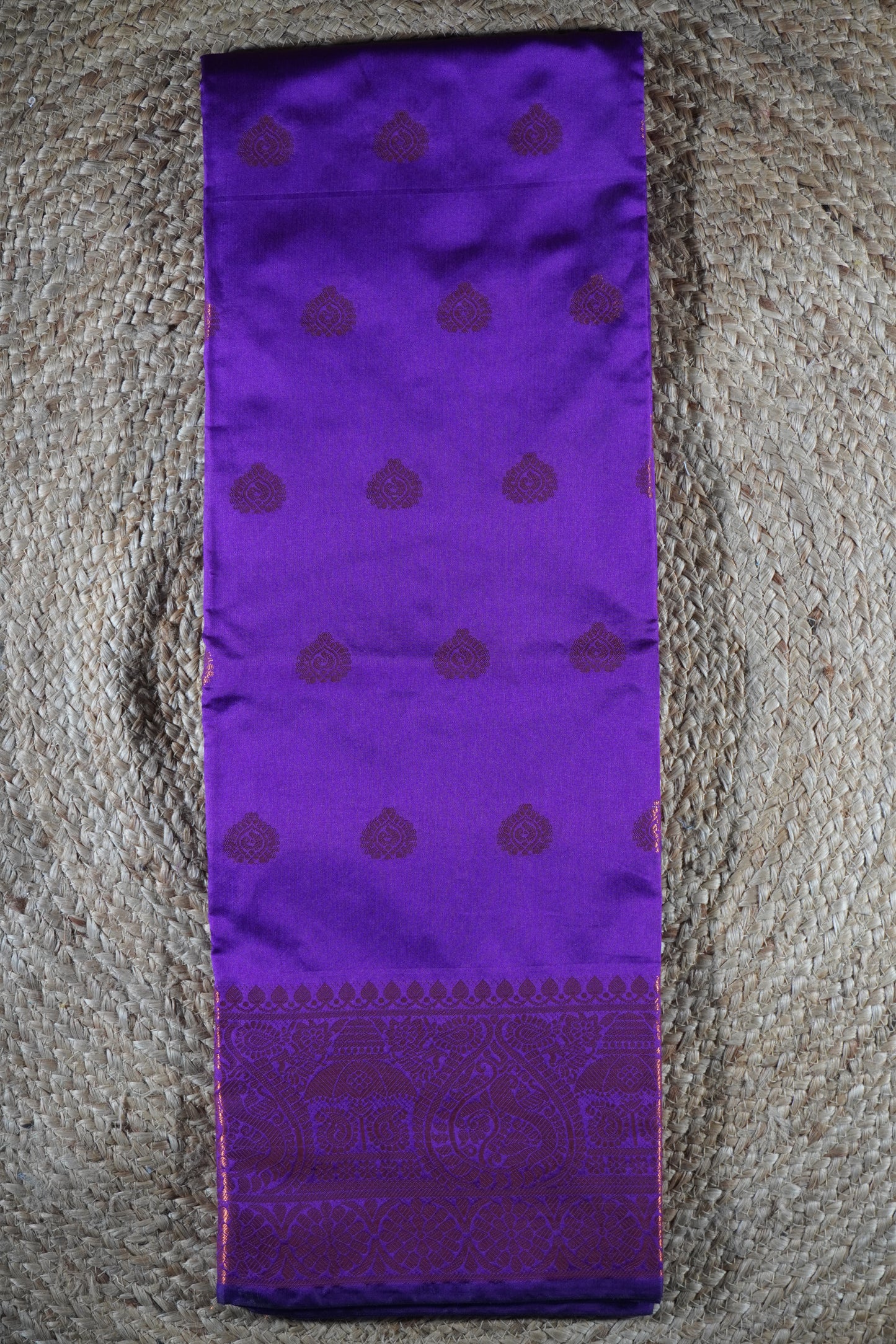 Purple colour silk Saree