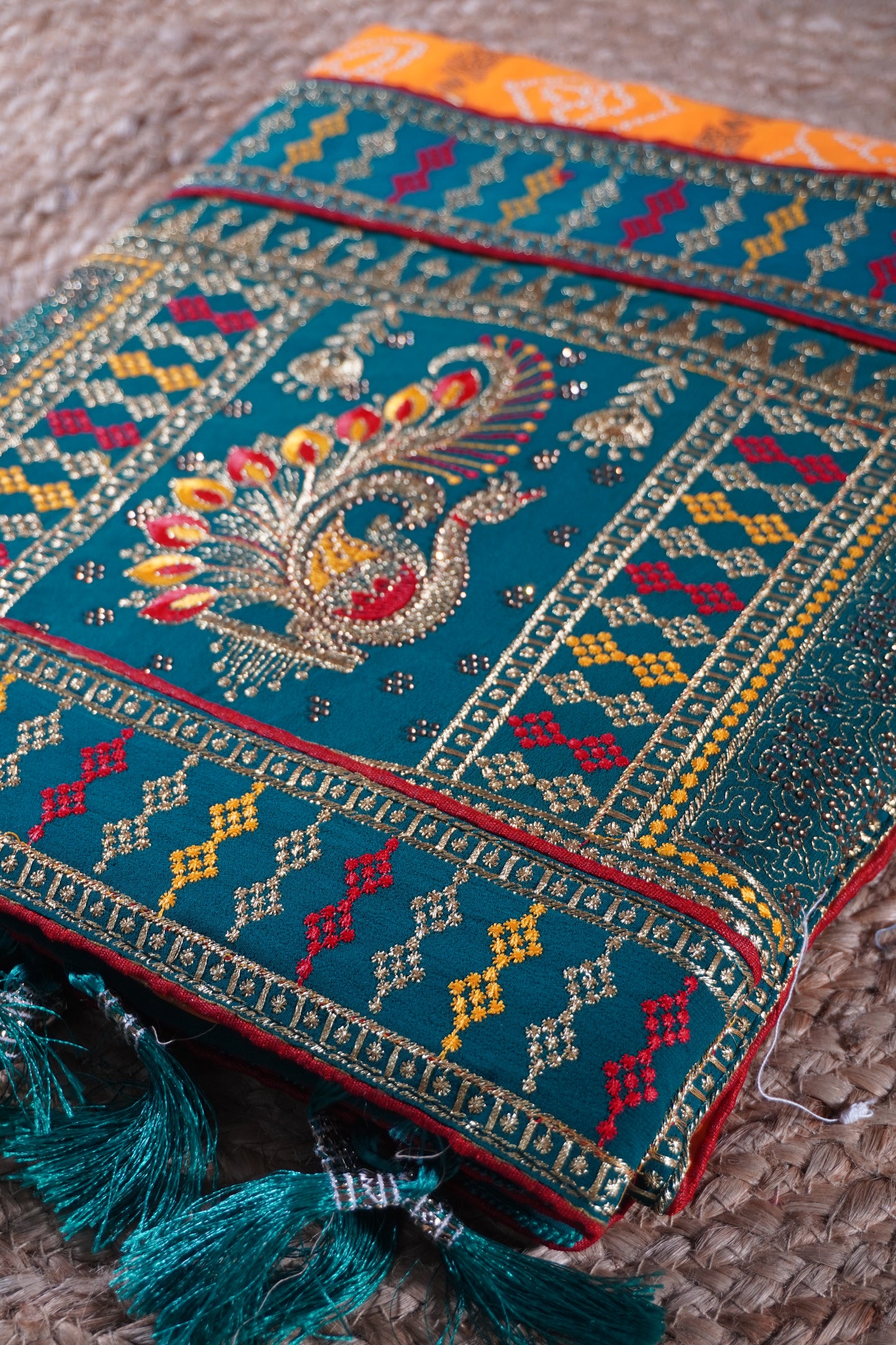 GharChola Print georgette Saree
