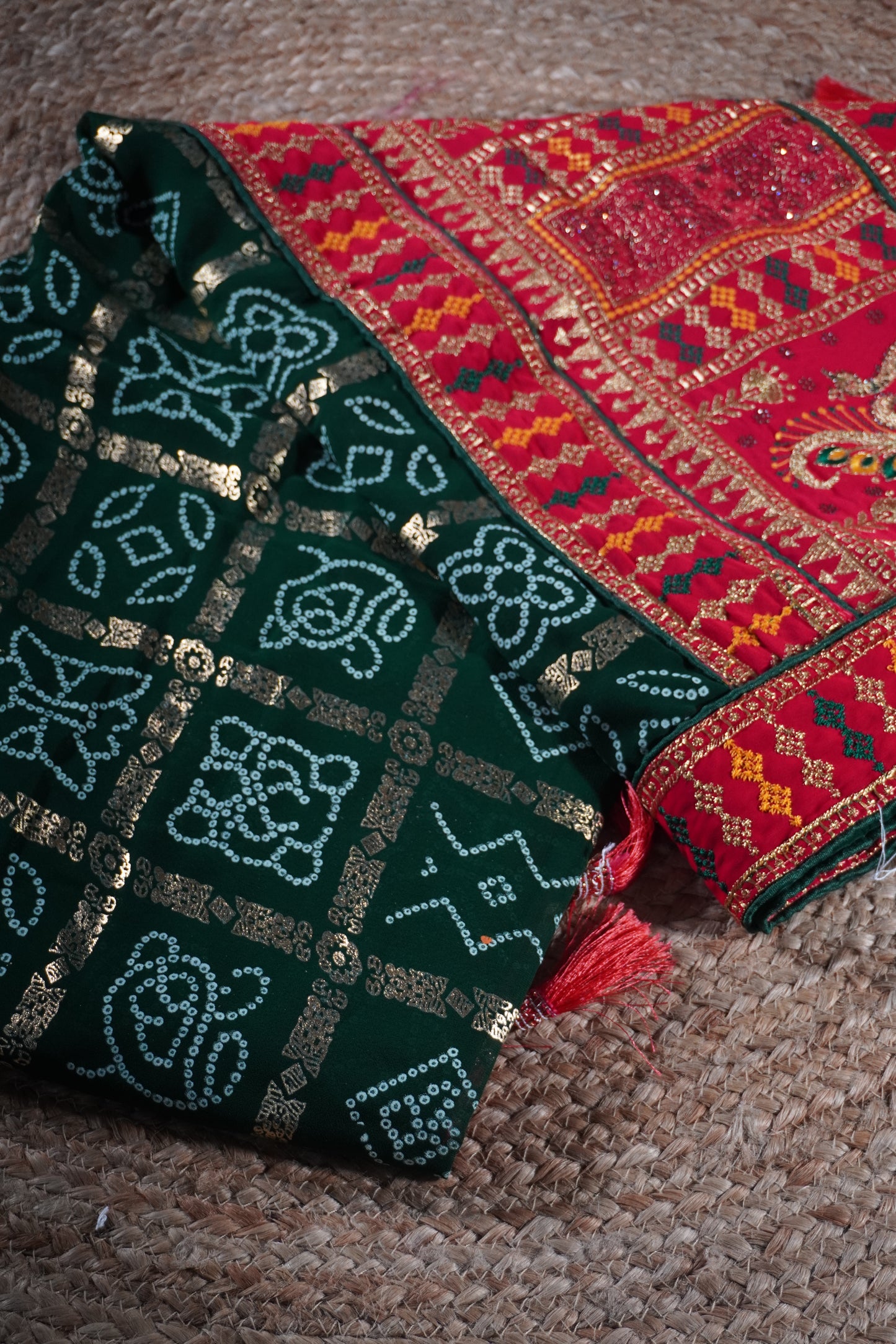 GharChola Print georgette Saree