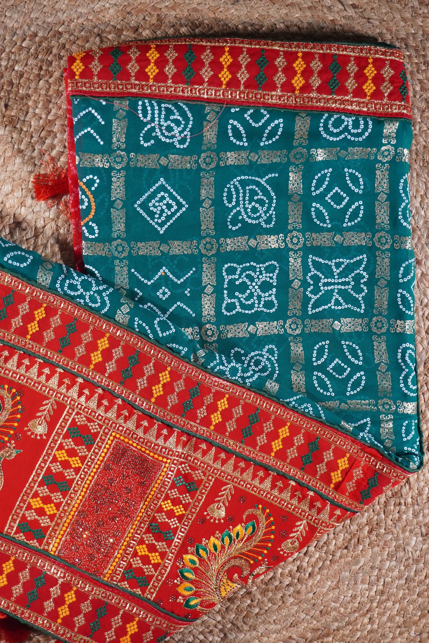 GharChola Print georgette Saree