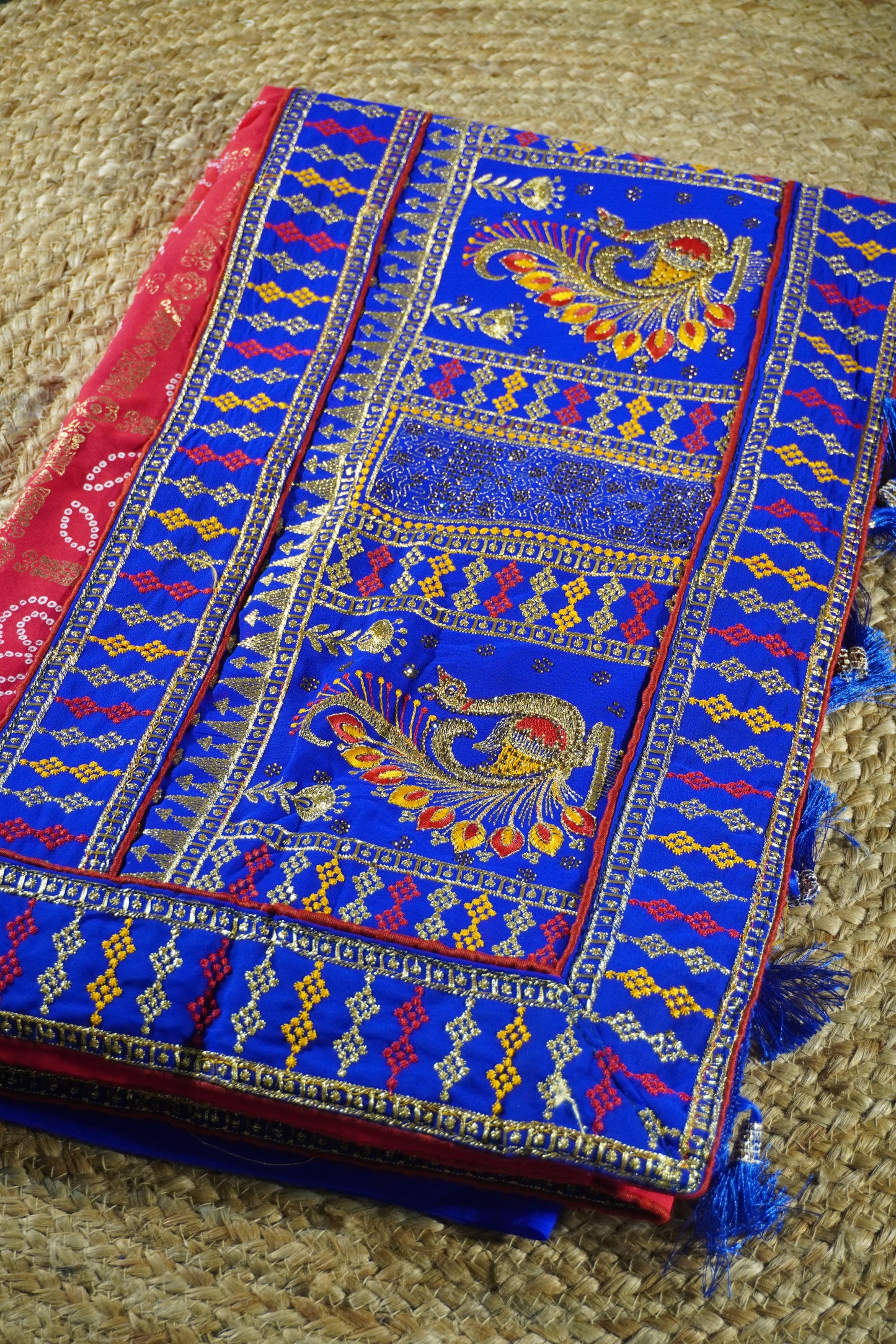 GharChola Print georgette Saree