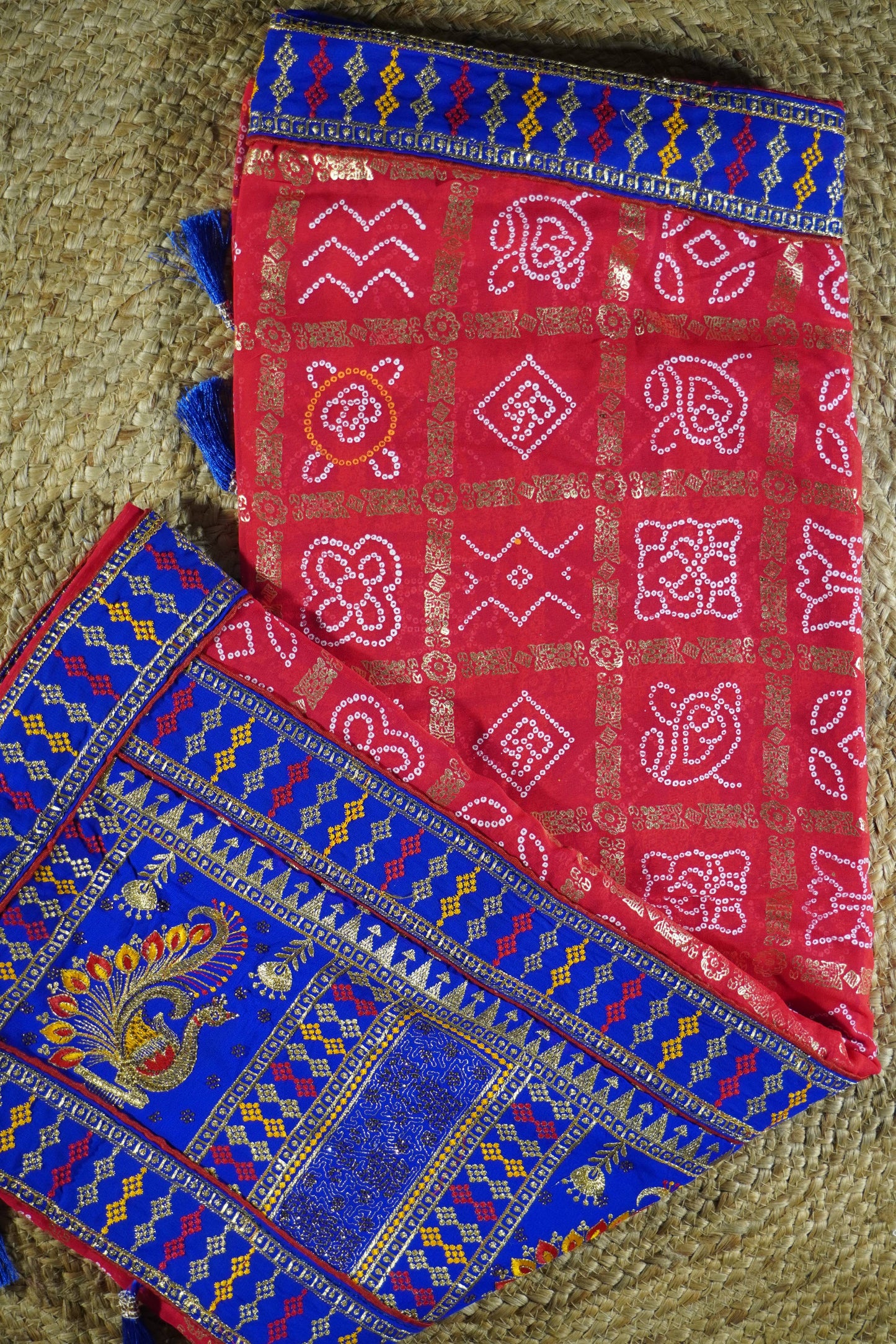 GharChola Print georgette Saree