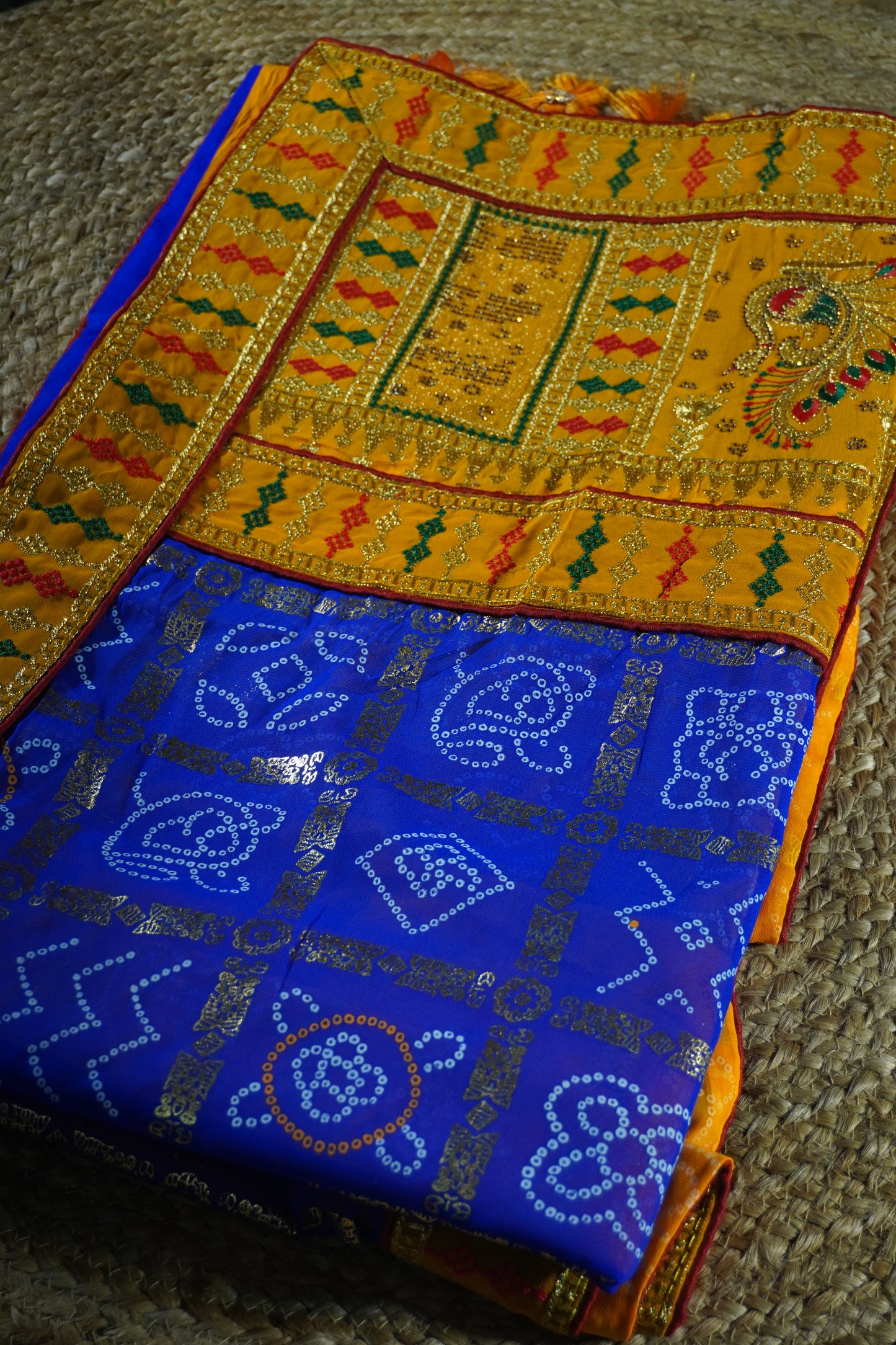GharChola Print georgette Saree