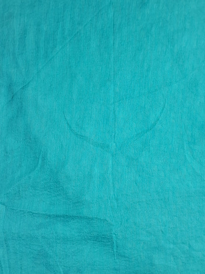 Turquoise Blue Colour Unstitched Suit Cotton Fabric with Dupatta