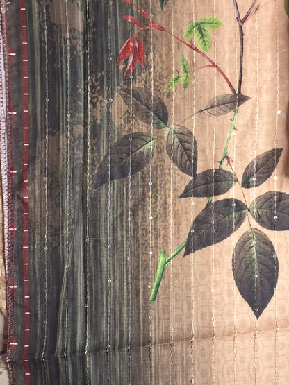 Maroon Colour Digital Print Unstitched Suit Rayon Fabric with Dupatta