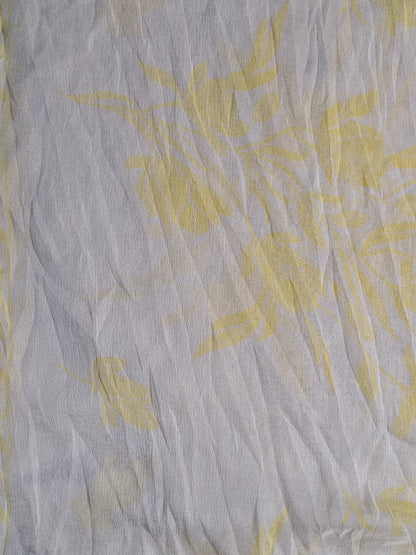 Yellow Colour Printed Unstitched Suit Jaam Cotton Fabric with Dupatta