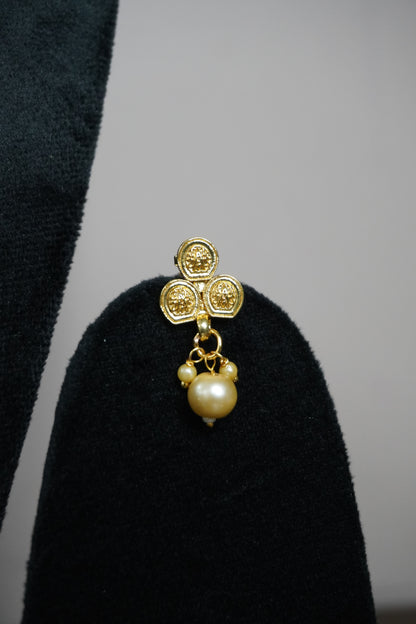 Gold Plated Necklace with Earring