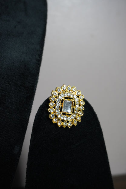 Gold Plated Pearl Choker Necklace with Earring