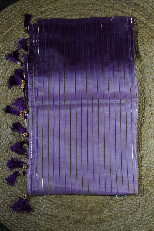Purple Colour Organza Saree