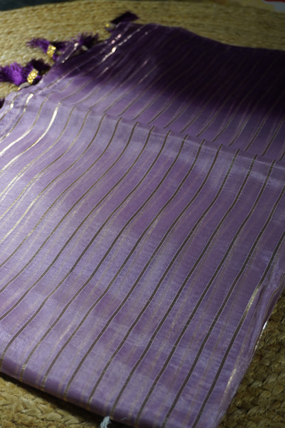 Purple Colour Organza Saree