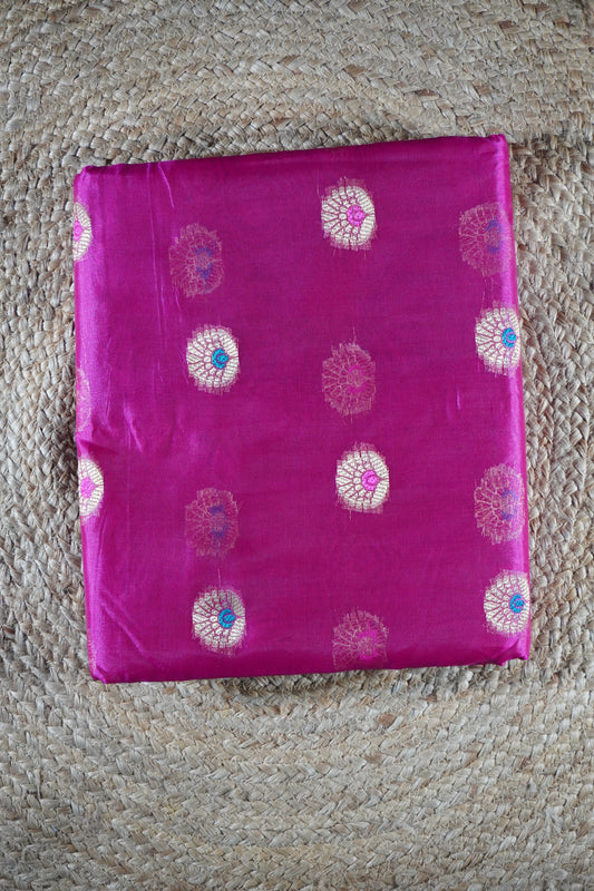 Meganta colour silk Saree