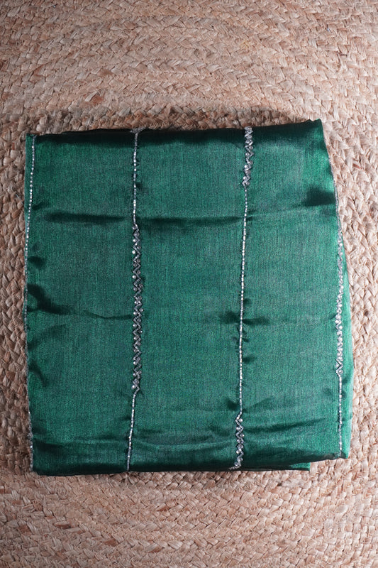 Dark green Jimmy choo Saree