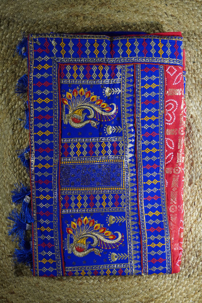 GharChola Print georgette Saree
