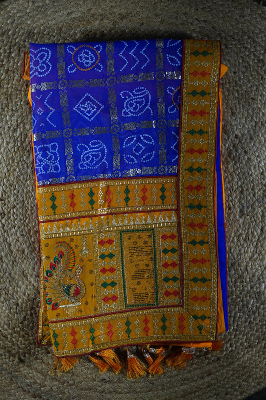 GharChola Print georgette Saree